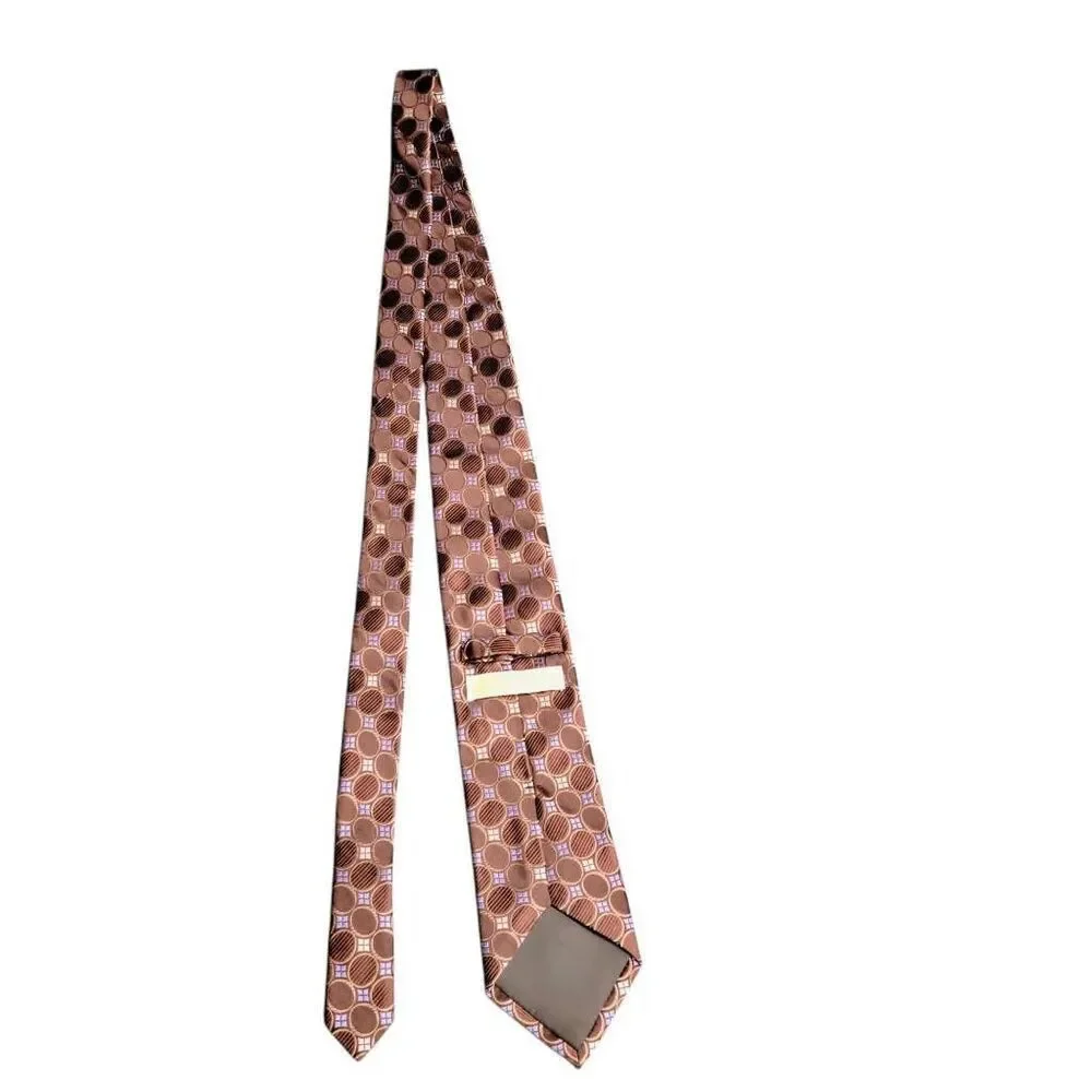 Tie Michael Kors Brown & Blue Silk Professional Business Career Preppy Necktie